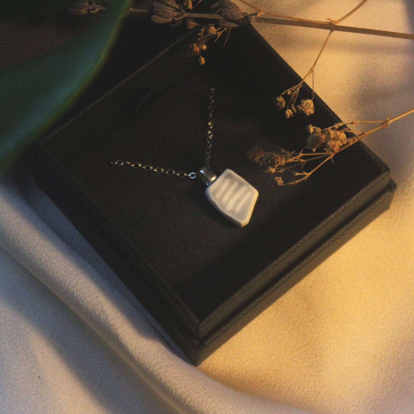 Linea Blue Necklace - Sterling Silver