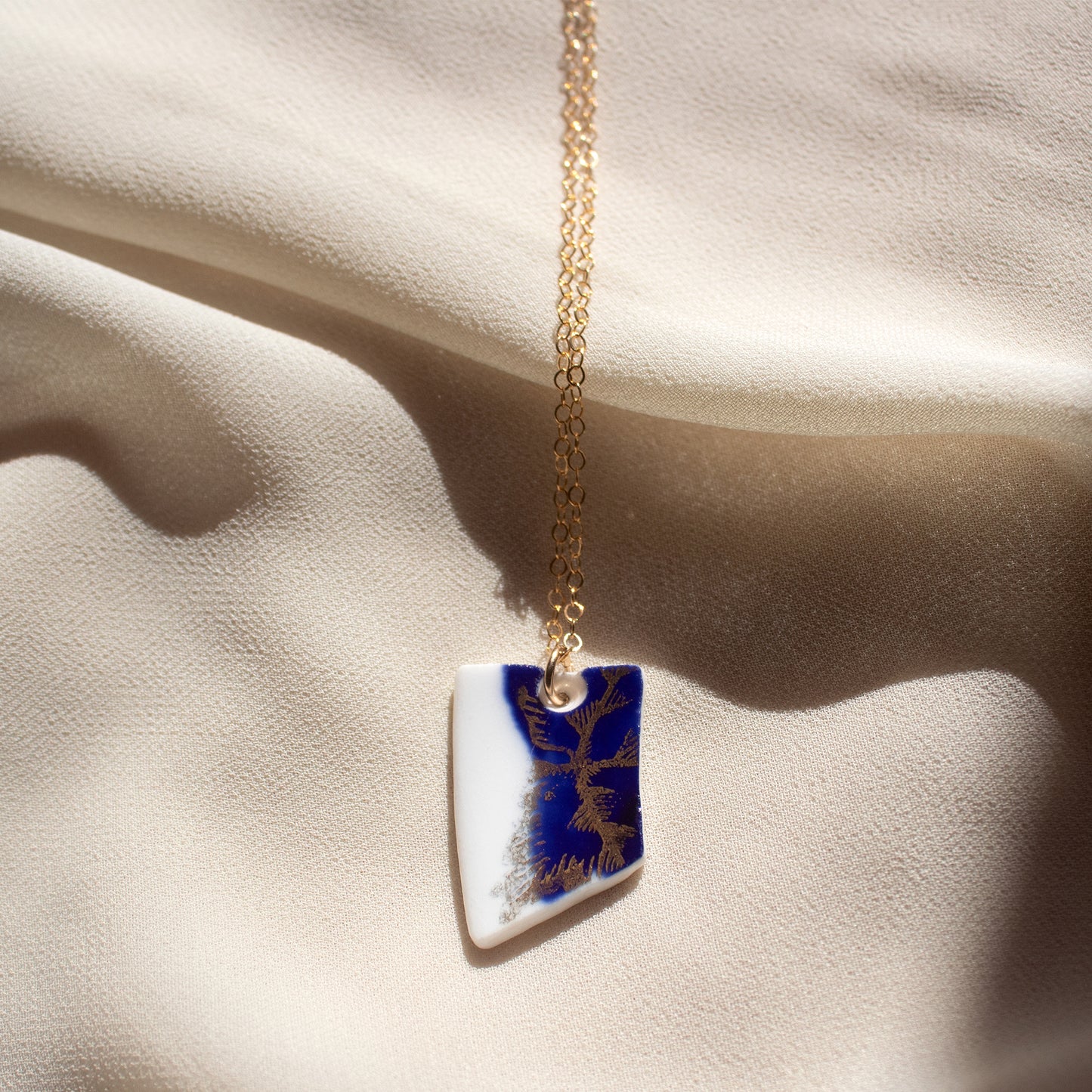 Blue Flux Necklace - 14K Gold-Filled
