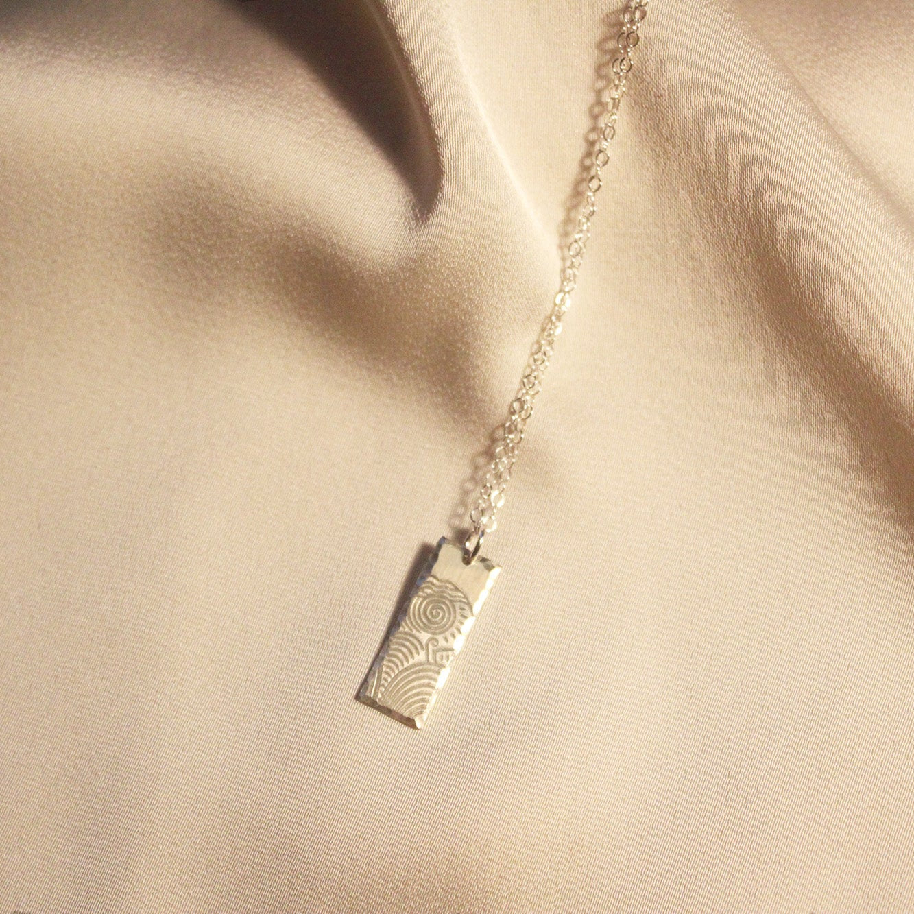 Sun Swirl Necklace - Sterling Silver