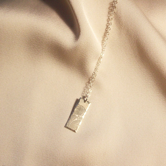 Sun Swirl Necklace - Sterling Silver