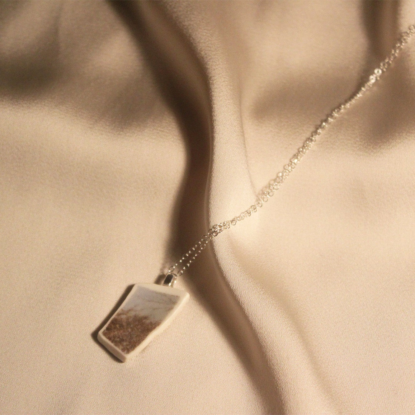 Vintage Blue Necklace- Sterling Silver