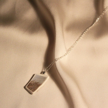 Vintage Blue Necklace- Sterling Silver