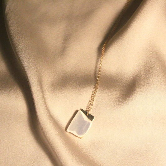Powder Blue Necklace- 14K Gold-Filled