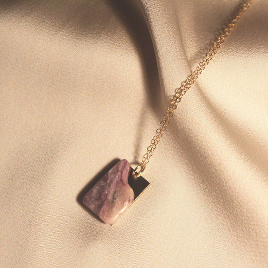 Lavender Necklace- 14K Gold-Filled