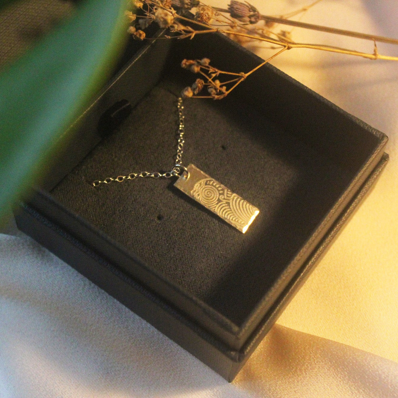 Sun Swirl Necklace - Sterling Silver