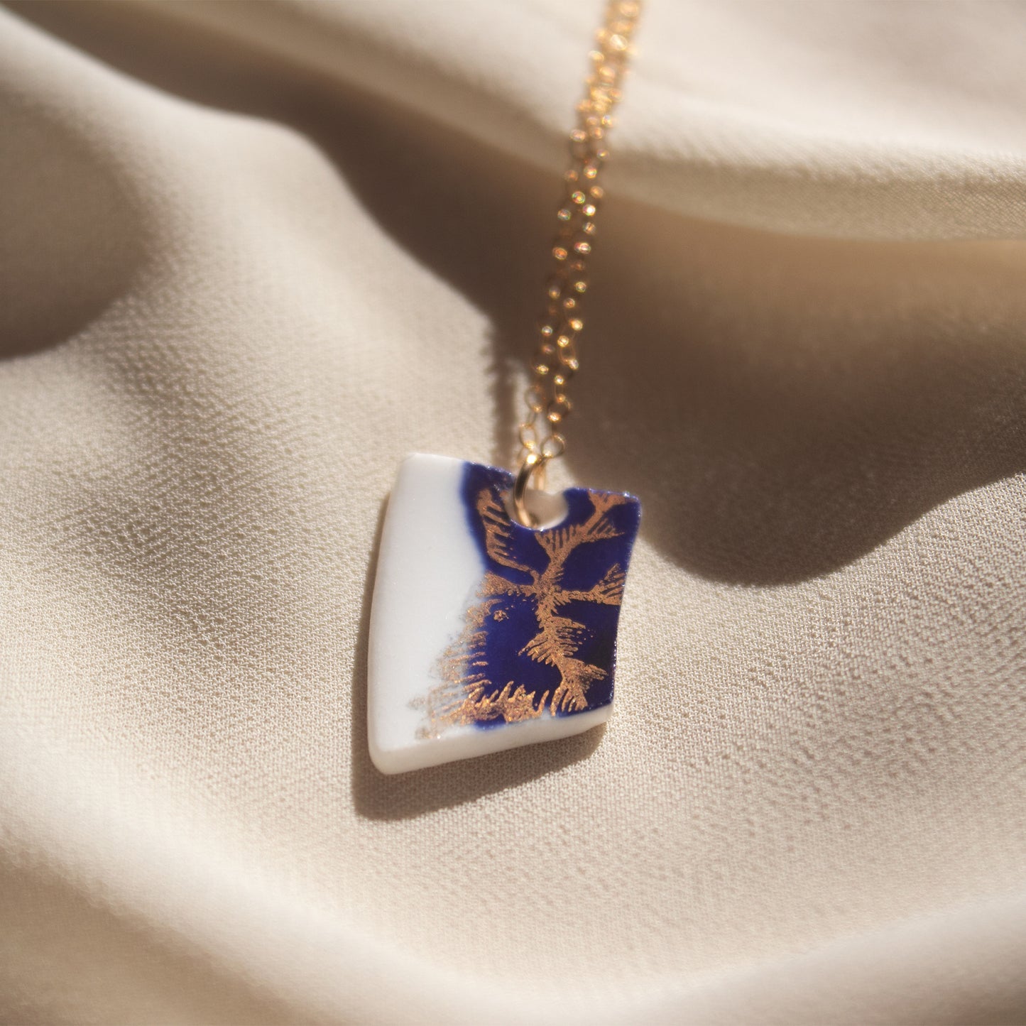 Blue Flux Necklace - 14K Gold-Filled