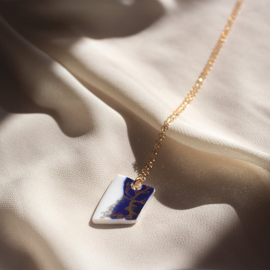 Blue Flux Necklace - 14k Gold-Filled